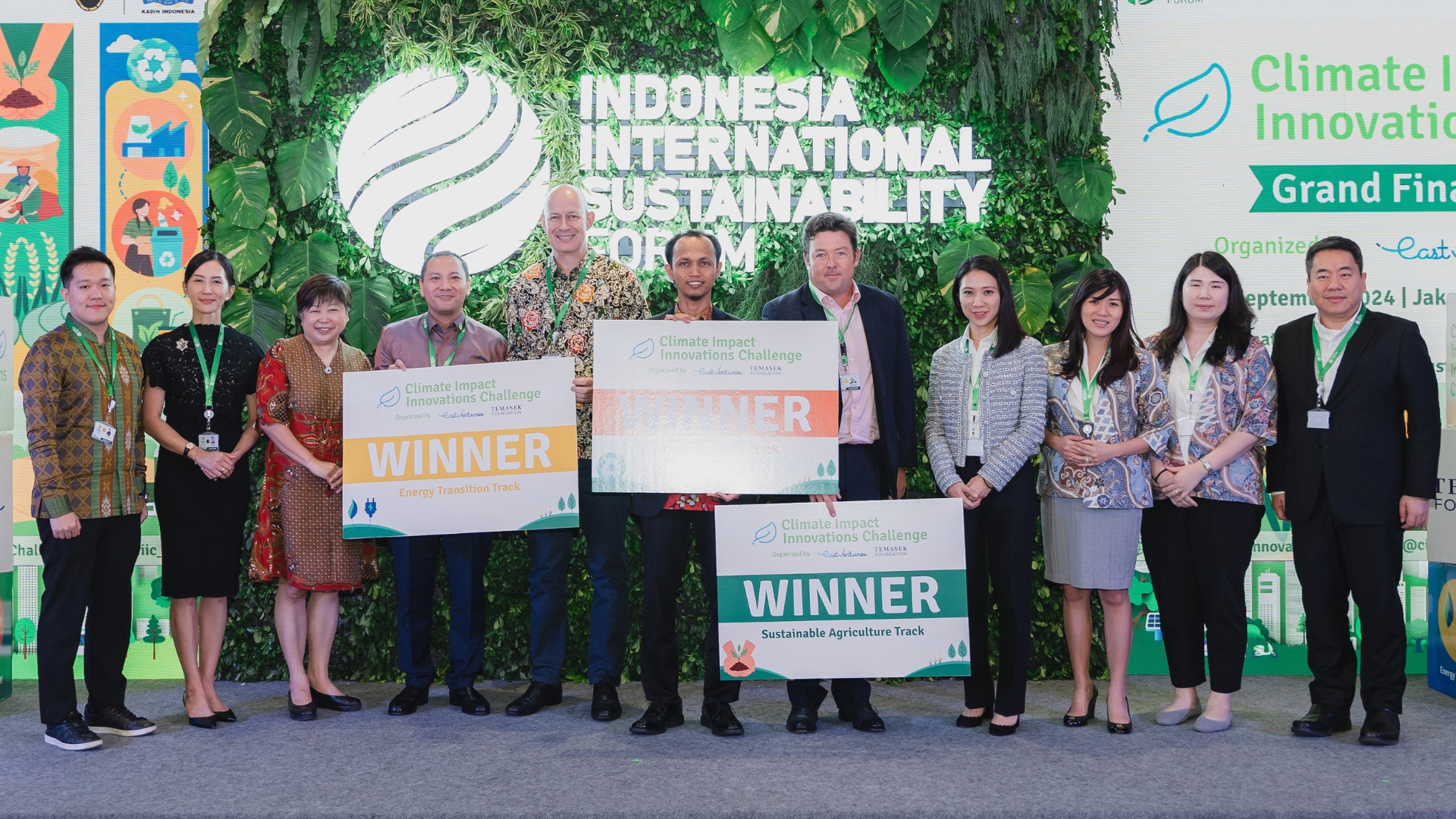 The winners of Climate Impact Innovations Challenge 2024